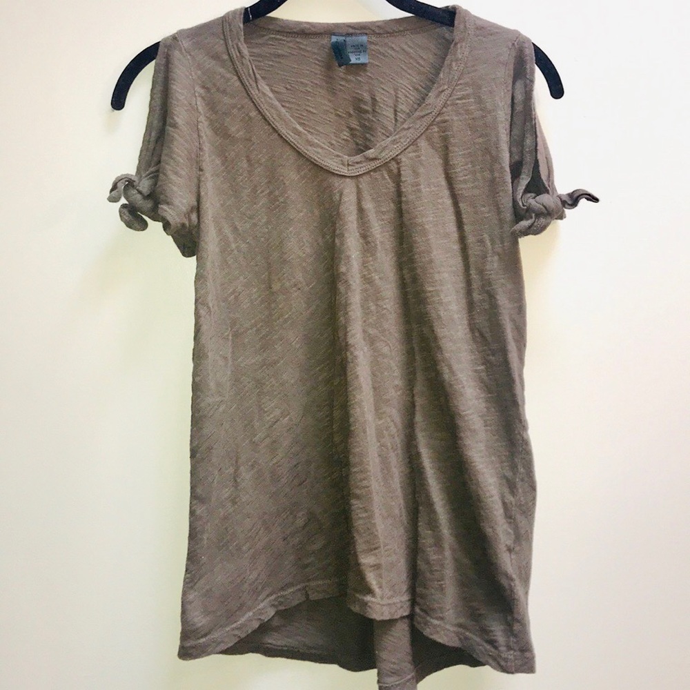 |Anthropologie| Left of Center Green Cold Shoulder